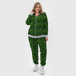 Женский 3D-костюм Сочный узор из зеленой травки, цвет: 3D-меланж — фото 2