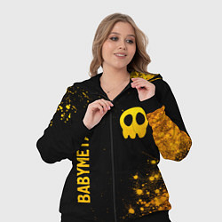Женский 3D-костюм Babymetal - gold gradient: надпись, символ, цвет: 3D-черный — фото 2