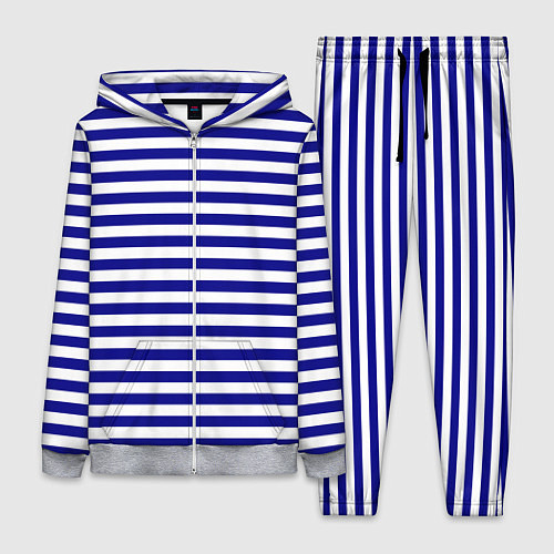 Женский костюм Тельняшка синяя ВМФ / 3D-Меланж – фото 1