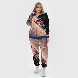Женский 3D-костюм Множество розовых цветов, цвет: 3D-синий — фото 2