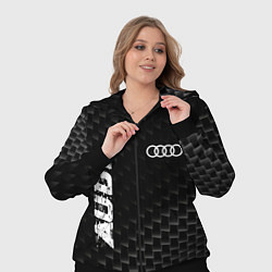 Женский 3D-костюм Audi карбоновый фон, цвет: 3D-черный — фото 2