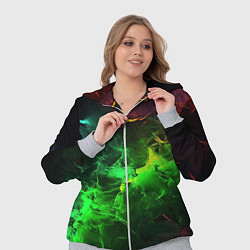 Женский 3D-костюм Зеленое свечение, цвет: 3D-меланж — фото 2
