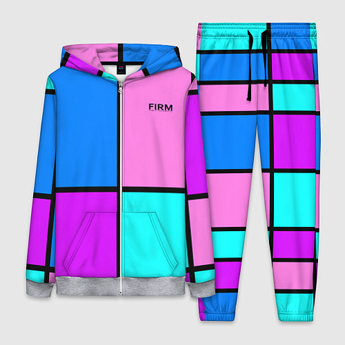 Женский костюм Firm аля 80-е / 3D-Меланж – фото 1