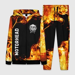Женский 3D-костюм Motorhead и пылающий огонь, цвет: 3D-черный