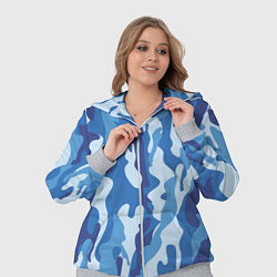 Женский 3D-костюм Blue military, цвет: 3D-меланж — фото 2