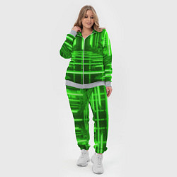 Женский 3D-костюм Зеленые световые объекты, цвет: 3D-меланж — фото 2