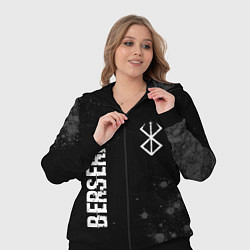 Женский 3D-костюм Berserk glitch на темном фоне: надпись, символ, цвет: 3D-черный — фото 2