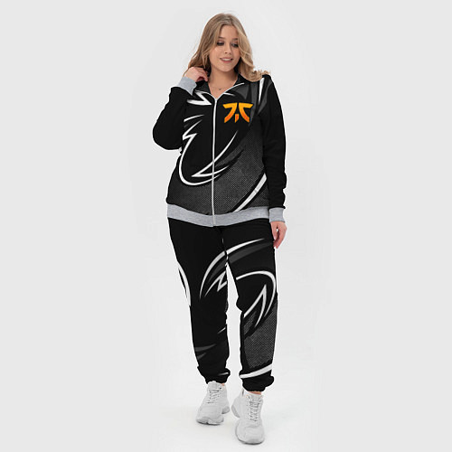 Женский костюм Fnatic - white line / 3D-Меланж – фото 4