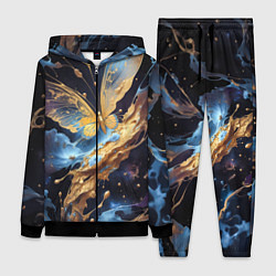 Женский 3D-костюм Бабочка краски узор, цвет: 3D-черный