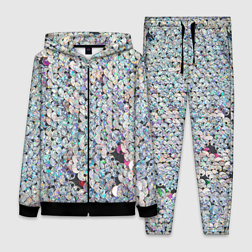 Женский костюм Вся в пайетках / 3D-Черный – фото 1