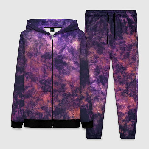 Женский костюм Текстура - Purple galaxy / 3D-Черный – фото 1