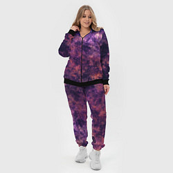 Женский 3D-костюм Текстура - Purple galaxy, цвет: 3D-черный — фото 2