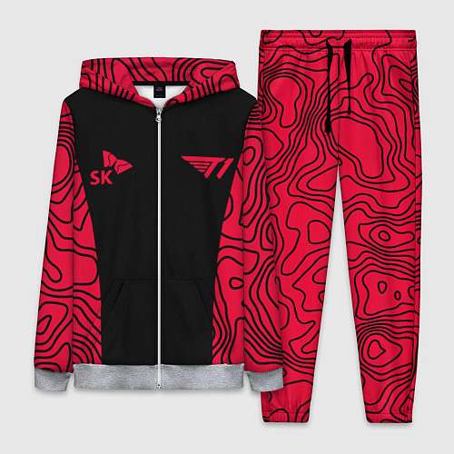 Женский костюм T1 форма red / 3D-Меланж – фото 1