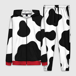 Женский 3D-костюм Принт - пятна коровы, цвет: 3D-красный
