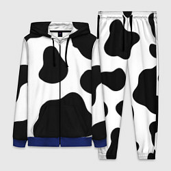 Женский 3D-костюм Принт - пятна коровы, цвет: 3D-синий