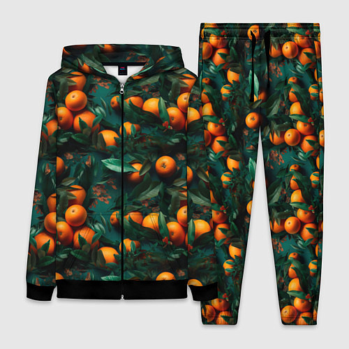 Женский костюм Яркие апельсины / 3D-Черный – фото 1