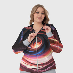 Женский 3D-костюм Вихрь из звезд и облаков, цвет: 3D-меланж — фото 2