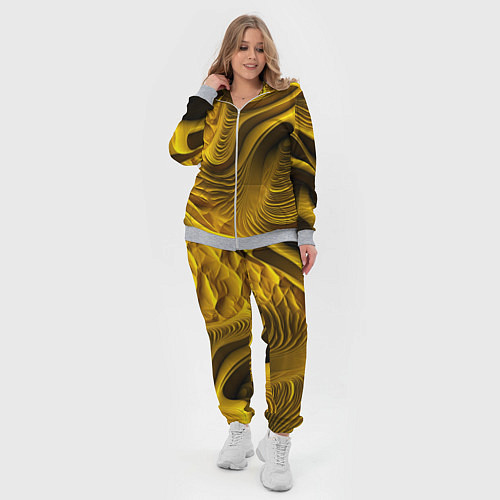 Женский костюм Объемная желтая текстура / 3D-Меланж – фото 4
