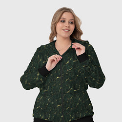 Женский 3D-костюм Текстура зелёный мрамор, цвет: 3D-черный — фото 2