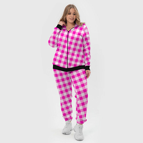 Женский костюм Розовая клетка Барби / 3D-Черный – фото 4