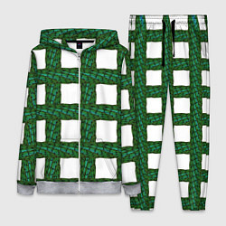Женский 3D-костюм Зеленые змейки, цвет: 3D-меланж
