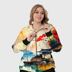 Женский 3D-костюм Краски природы, цвет: 3D-черный — фото 2