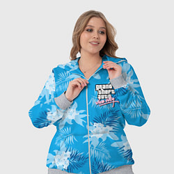 Женский 3D-костюм Цветочный паттерн - GTA vice city, цвет: 3D-меланж — фото 2