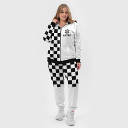 Женский 3D-костюм Астро шахматка, цвет: 3D-черный — фото 2