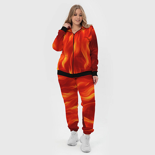 Женский костюм Огонь рыжий / 3D-Черный – фото 4
