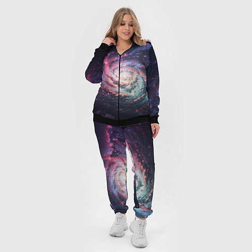 Женский костюм Спиральная галактика в космосе / 3D-Черный – фото 4