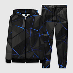 Женский 3D-костюм Black blue style, цвет: 3D-черный