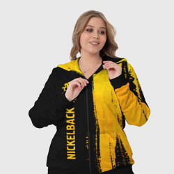 Женский 3D-костюм Nickelback - gold gradient: по-вертикали, цвет: 3D-черный — фото 2