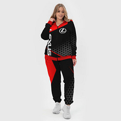 Женский 3D-костюм Lexus - red sportwear, цвет: 3D-красный — фото 2