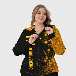 Женский 3D-костюм OneRepublic - gold gradient: по-вертикали, цвет: 3D-черный — фото 2