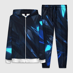 Женский 3D-костюм Синяя безгранность, цвет: 3D-белый