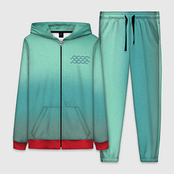 Женский костюм Бирюзовый цвет морской волны