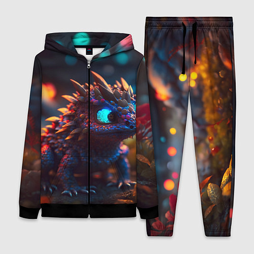 Женский костюм Дракончик и осень / 3D-Черный – фото 1