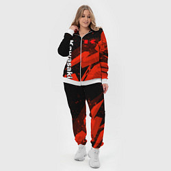 Женский 3D-костюм Кавасаки - красные брызги, цвет: 3D-белый — фото 2