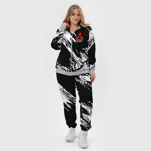 Женский костюм Mitsubishi - белый пятна / 3D-Меланж – фото 4