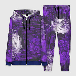 Женский 3D-костюм Киберпанк заражение фиолетовое, цвет: 3D-синий