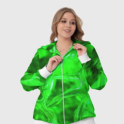 Женский 3D-костюм Geometry green, цвет: 3D-белый — фото 2