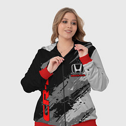 Женский 3D-костюм Honda cr-v - Монохром, цвет: 3D-красный — фото 2