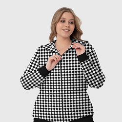 Женский 3D-костюм Шахматный чёрно-белый, цвет: 3D-черный — фото 2