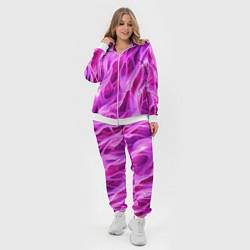 Женский 3D-костюм Розова ткань текстуры, цвет: 3D-белый — фото 2