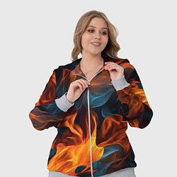 Женский 3D-костюм Пламя огня, цвет: 3D-меланж — фото 2