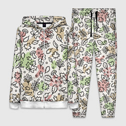 Женский 3D-костюм Осень - бежевый, цвет: 3D-белый