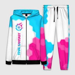 Женский 3D-костюм Final Fantasy neon gradient style: по-вертикали, цвет: 3D-черный