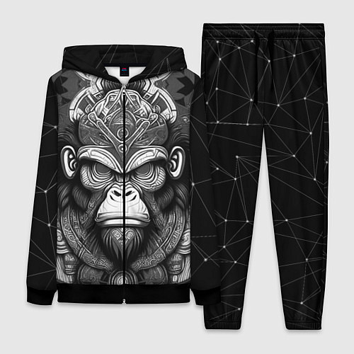 Женский костюм Кинг Конг король обезьян на фоне созвездия / 3D-Черный – фото 1