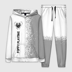 Женский 3D-костюм Poppy Playtime glitch на светлом фоне: по-вертикал, цвет: 3D-белый