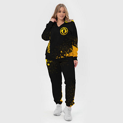 Женский 3D-костюм Dongfeng - gold gradient вертикально, цвет: 3D-черный — фото 2